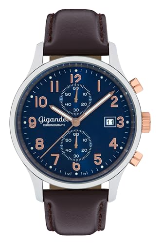 Gigandet Herren Analog Japanisches Quarzwerk Uhr mit Leder Armband VNAG49/001 von Gigandet