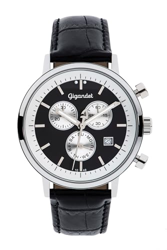 Gigandet Herren Analog Japanisches Quarzwerk Uhr mit Leder Armband VNAG6/003 von Gigandet