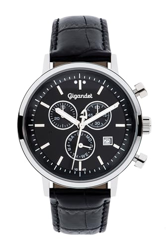 Gigandet Herren Analog Japanisches Quarzwerk Uhr mit Leder Armband VNAG6/004 von Gigandet