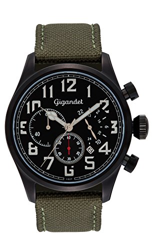 Gigandet Herren Analog Japanisches Quarzwerk Uhr mit Silikon Armband 2VNAG4/003 von Gigandet