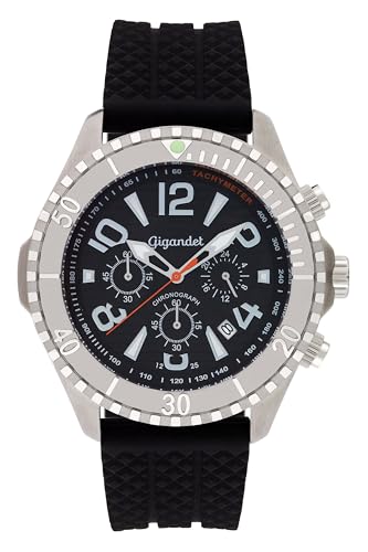 Gigandet Herren Analog Japanisches Quarzwerk Uhr mit Silikon Armband 8VNAG23NE/002 von Gigandet