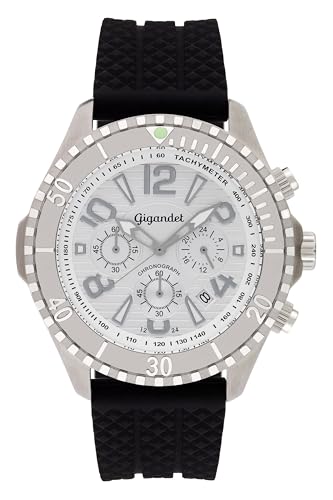 Gigandet Herren Analog Japanisches Quarzwerk Uhr mit Silikon Armband 9VNAG23NE/001 von Gigandet