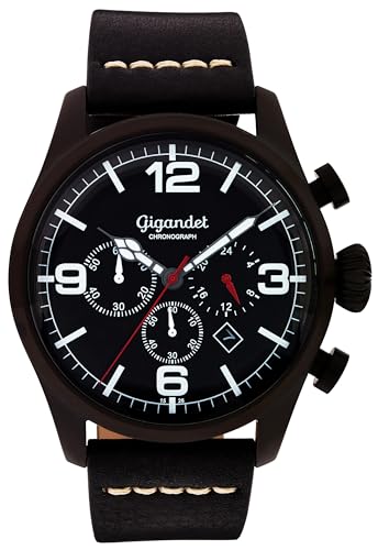 Gigandet Herren Analog Quarz Uhr mit Edelstahl Armband 6VNAG20NE/003 von Gigandet