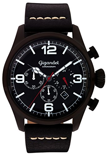 Gigandet Herren Uhr Analog Quarz mit Leder Armband G20-003 von Gigandet