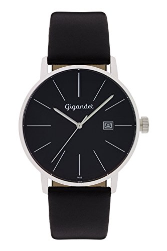 Gigandet Herren-Armbanduhr Quarz Analog Lederarmband schwarz Minimalism G42-002 Gigandet Herren-Armbanduhr Quarz Analog Lederarmband schwarz Minimalism G42-002 von Gigandet