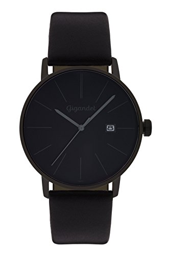 Gigandet Herren-Armbanduhr Quarz Analog Lederarmband schwarz Minimalism G42-004 Gigandet Herren-Armbanduhr Quarz Analog Lederarmband schwarz Minimalism G42-004 von Gigandet