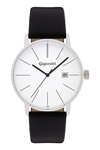 Gigandet Herren-Armbanduhr Quarz Analog Lederarmband schwarz Minimalism G42-001 Gigandet Herren-Armbanduhr Quarz Analog Lederarmband schwarz Minimalism G42-001 von Gigandet