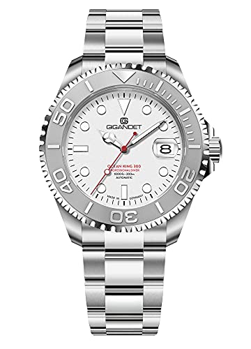 Gigandet Herren-Automatikuhr Ocean King - Made in Germany - Saphirglas - Swiss Super Luminova - Edelstahl - 300m/30bar wasserdicht - G404-001M von Gigandet