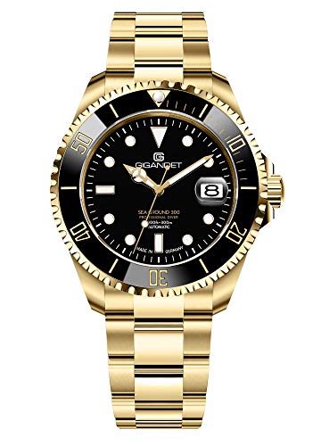 Gigandet Herren-Automatikuhr Sea Ground 300 Ceramic Date - Made in Germany - Keramiklünette - Saphirglas - Swiss Super Luminova - Edelstahl - 300m/30bar wasserdicht - G300-018M-C Gigandet Herren-Automatikuhr Sea Ground 300 Ceramic Date - Made in Germany - Keramiklünette - Saphirglas - Swiss Super Luminova - Edelstahl - 300m/30bar wasserdicht - G300-018M-C von Gigandet