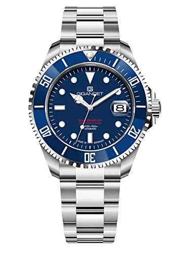 Gigandet Herren-Automatikuhr Sea Ground 300 - Made in Germany - Saphirglas - Swiss Super Luminova - Edelstahl - 300m/30bar wasserdicht - G300-005M von Gigandet