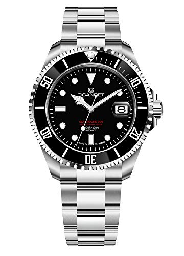 Gigandet Herren-Automatikuhr Sea Ground 300 - Made in Germany - Saphirglas - Swiss Super Luminova - Edelstahl - 300m/30bar wasserdicht - G300-013M von Gigandet