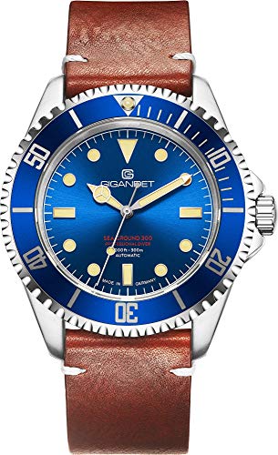 Gigandet Herren-Automatikuhr Sea Ground 300 - Made in Germany - Saphirglas - Swiss Super Luminova - Edelstahl - 300m/30bar wasserdicht - G300V-008 von Gigandet