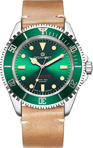 Gigandet Herren-Automatikuhr Sea Ground 300 - Made in Germany - Saphirglas - Swiss Super Luminova - Edelstahl - 300m/30bar wasserdicht - G300V-009 von Gigandet