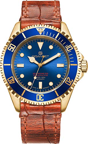 Gigandet Herren-Automatikuhr Sea Ground 300 - Made in Germany - Saphirglas - Swiss Super Luminova - Edelstahl - 300m/30bar wasserdicht - G300V-011 von Gigandet