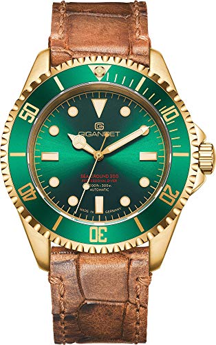Gigandet Herren-Automatikuhr Sea Ground 300 - Made in Germany - Saphirglas - Swiss Super Luminova - Edelstahl - 300m/30bar wasserdicht - G300V-012 von Gigandet