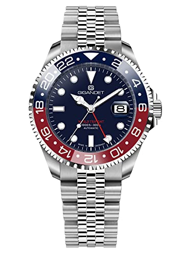 Gigandet Herren-Automatikuhr World Trip GMT - Made in Germany - Swiss Made Automatikuhrwerk SW330-2 - Keramiklünette Saphirglas Super Luminova - Verschraubtes Edelstahlarmband 300m/30bar G1000-009M-C Gigandet Herren-Automatikuhr World Trip GMT - Made in Germany - Swiss Made Automatikuhrwerk SW330-2 - Keramiklünette Saphirglas Super Luminova - Verschraubtes Edelstahlarmband 300m/30bar G1000-009M-C von Gigandet