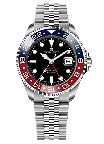 Gigandet Herren-Automatikuhr World Trip GMT - Made in Germany - Swiss Made Automatikuhrwerk SW330-2 - Keramiklünette - Saphirglas - Super Luminova - Verschraubtes Edelstahlarmband 30bar G1000-006M-C Gigandet Herren-Automatikuhr World Trip GMT - Made in Germany - Swiss Made Automatikuhrwerk SW330-2 - Keramiklünette - Saphirglas - Super Luminova - Verschraubtes Edelstahlarmband 30bar G1000-006M-C von Gigandet