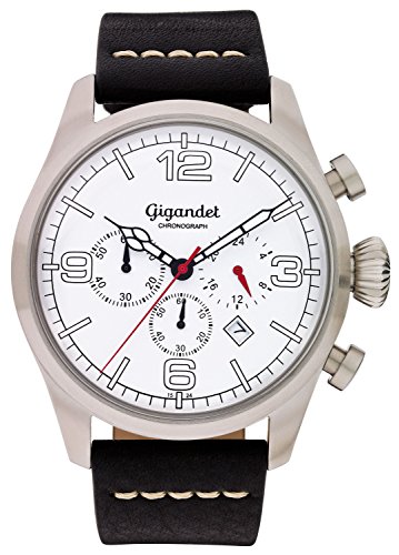 Gigandet Herren Uhr Analog Quarz mit Leder Armband G20-001 von Gigandet