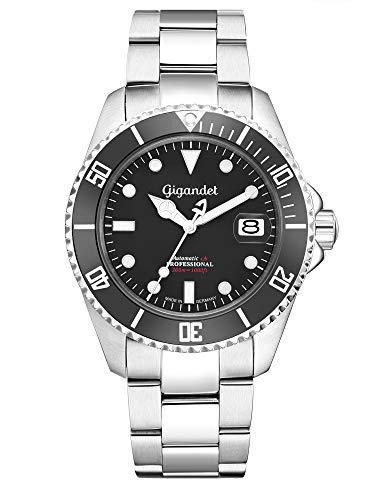 Gigandet Herren Uhr Automatik SEA Ground 300 Saphirglas Analog - Made in Germany - Edelstahlarmband - G300-001M Gigandet Herren Uhr Automatik SEA Ground 300 Saphirglas Analog - Made in Germany - Edelstahlarmband - G300-001M von Gigandet
