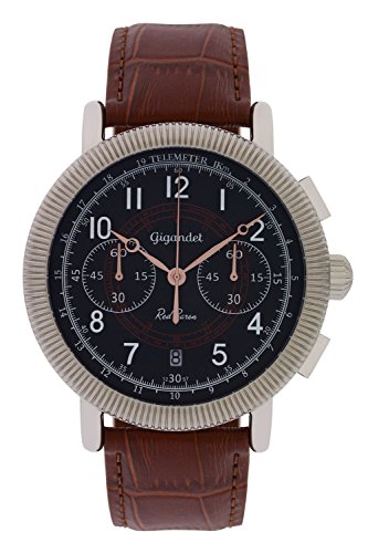 Gigandet Herren Uhr Chronograph Quarz mit Leder Armband G19 von Gigandet