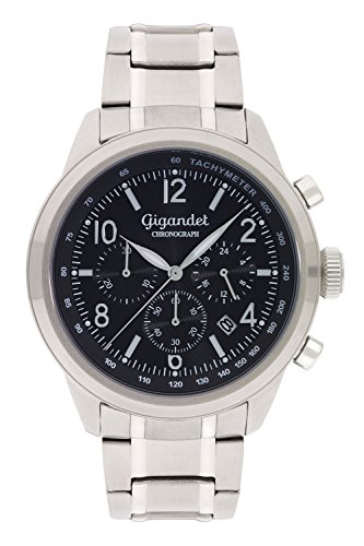 Gigandet Herren Uhr Chronograph Quarz mit Edelstahl Armband G25-001 von Gigandet