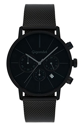 Gigandet Herrenuhr Schwarz Chronograph Quarz Analog mit Edelstahlarmband G32-008 Gigandet Herrenuhr Schwarz Chronograph Quarz Analog mit Edelstahlarmband G32-008 von Gigandet