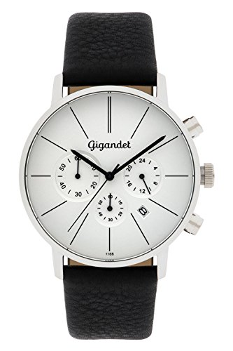 Gigandet Minimalism Herren-Armbanduhr Chronograph Quarz Analog Leder schwarz G32-001 Gigandet Minimalism Herren-Armbanduhr Chronograph Quarz Analog Leder schwarz G32-001 von Gigandet