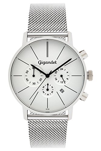Gigandet Minimalism Herren-Armbanduhr Chronograph Quarz Analog mit Metallarmband G32-005 von Gigandet