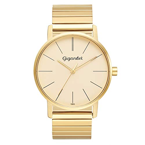 Gigandet Minimalism Retro Damenuhr Analog Quarz mit Zugband aus Edelstahl G35-002 von Gigandet