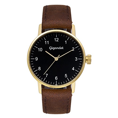Gigandet Damenuhr Quarz Analog mit Lederarmband braun Minimalism G27-002 Gigandet Damenuhr Quarz Analog mit Lederarmband braun Minimalism G27-002 von Gigandet