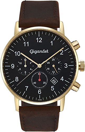Gigandet Herrenuhr Minimalism Dualzeit-Uhr Analog mit Lederarmband G21-002 Gigandet Herrenuhr Minimalism Dualzeit-Uhr Analog mit Lederarmband G21-002 von Gigandet