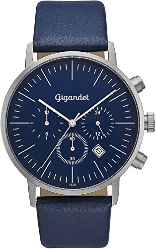 Gigandet Herren Uhr Analog Quarz mit Leder Armband G22-003 von Gigandet