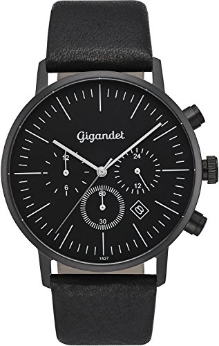 Gigandet Herren Uhr Analog Quarz mit Leder Armband G22-001 von Gigandet