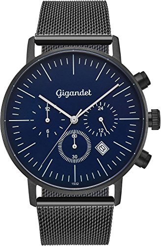 Gigandet Herren Uhr Analog Quarz mit Edelstahl Armband G22-006 von Gigandet