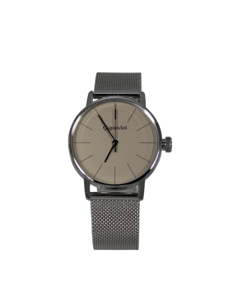 Gigandet Quarzuhr Armbanduhr Damen Quarz Edelstahl Silber Braun G43-027 von Gigandet