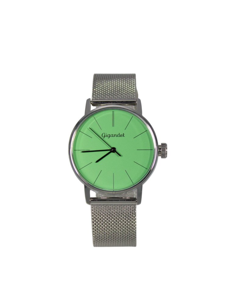 Gigandet Quarzuhr Armbanduhr Damen Quarz Edelstahl Silber Grün G43-031 von Gigandet