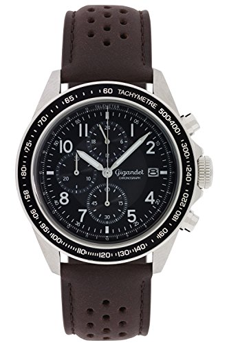 Gigandet Herren Uhr Chronograph Quarz mit Leder Armband G24-010 Gigandet Herren Uhr Chronograph Quarz mit Leder Armband G24-010 von Gigandet