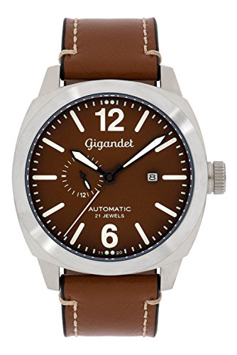 Gigandet Red Baron Herren-Armbanduhr Automatik Analog mit Lederarmband G16-002 von Gigandet