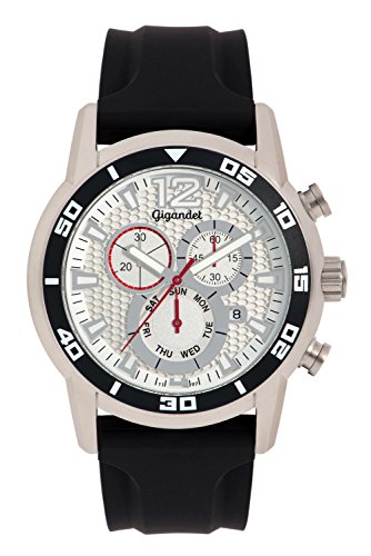 Gigandet Herrenuhr Chronograph Quarzwerk Analog mit Silikonarmband G14-004 Gigandet Herrenuhr Chronograph Quarzwerk Analog mit Silikonarmband G14-004 von Gigandet