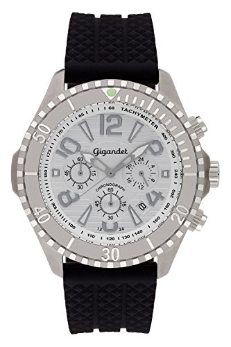 Gigandet Herren Uhr Chronograph Quarz mit Silikon Armband G23-001 von Gigandet