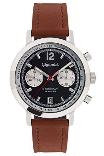 Gigandet Herren-Armbanduhr Chronograph Quarz Analog Leder braun Tramelan G10-006 Gigandet Herren-Armbanduhr Chronograph Quarz Analog Leder braun Tramelan G10-006 von Gigandet