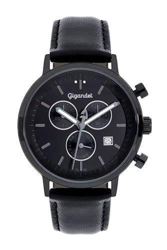 Gigandet Unisex Analog Japanisches Quarzwerk Uhr mit Leder Armband 6VNAG6NE/007 von Gigandet