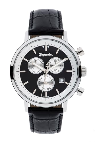 Gigandet Unisex Analog Japanisches Quarzwerk Uhr mit Leder Armband 7VNAG6NE/003 von Gigandet