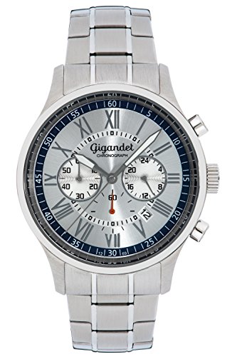 Gigandet Vernissage Herrenuhr Chronograph Quarz Analog mit Edelstahlarmband G47-003 Gigandet Vernissage Herrenuhr Chronograph Quarz Analog mit Edelstahlarmband G47-003 von Gigandet
