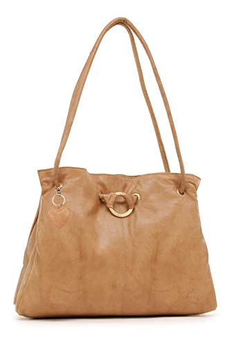 Gigi - Leder - Damenhandtasche/Schultertasche - OTHELLO 4323" - Honig von Gigi