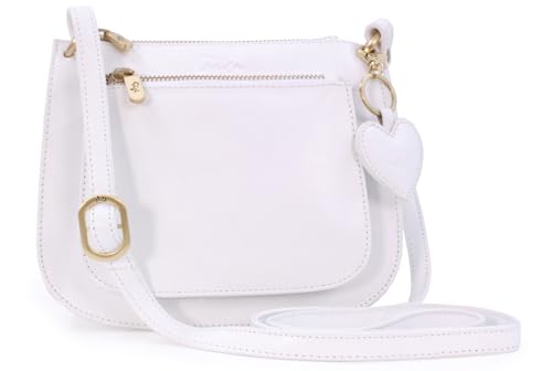 Gigi - Leder - Damenhandtasche/Umhängetasche - OTHELLO 9975" - Weiß von Gigi