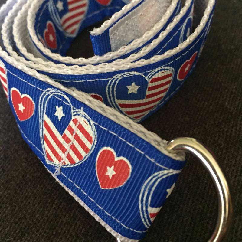 Kinder D-Ring Gürtel Liebe Amerika, Größe 2 T/3 T von GigiandLala