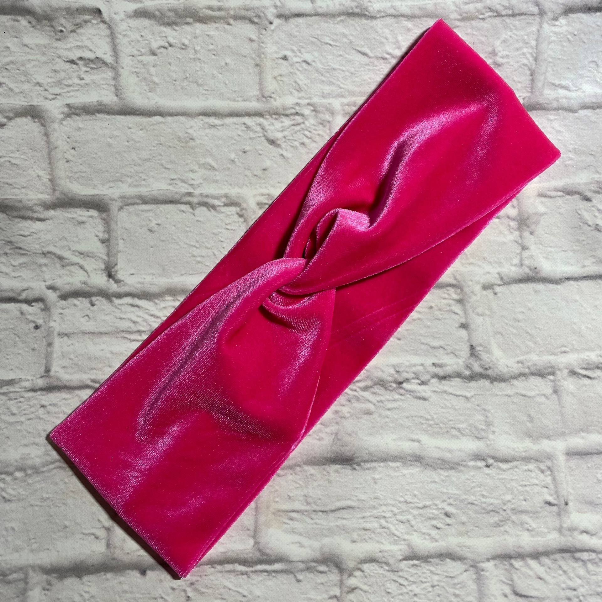 Electric Pink - Samt Stirnband 6 Größen Electric Pink - Samt Stirnband 6 Größen von GigiandLuc