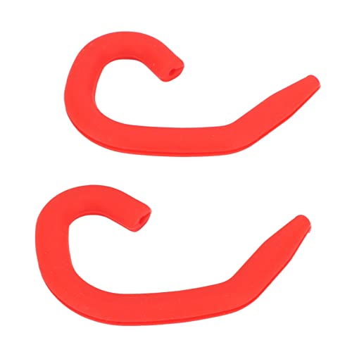 5 Paare Gesichtsohrabdeckung Haken weiche, gigiciale Silikon wiederverwendbar bequemer Gesichtsabdeckungsohrschutzhaken für Kinder Erwachsene geeignet (Rot) von Gigicial