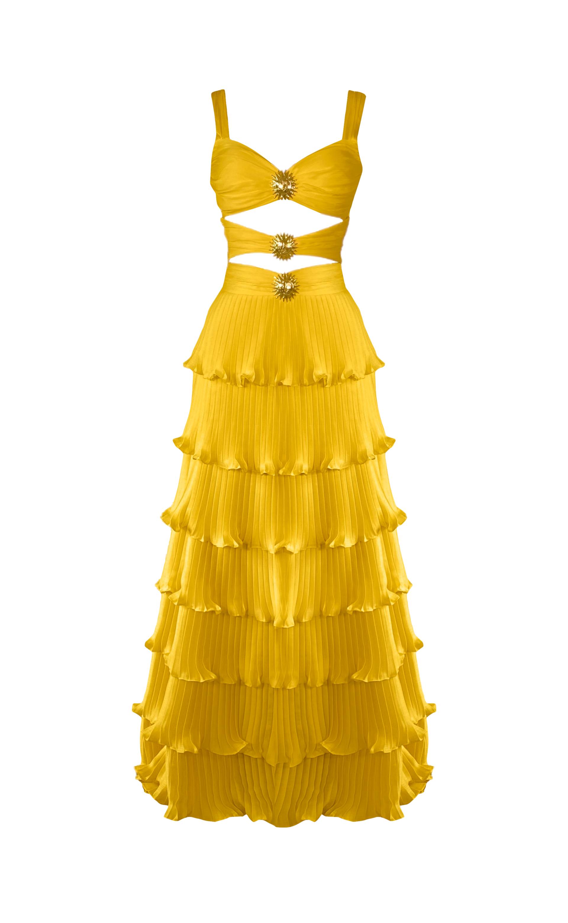 Gigii's | Devin Dress - Yellow | Women's Yellow Maxi dresses von Gigii's